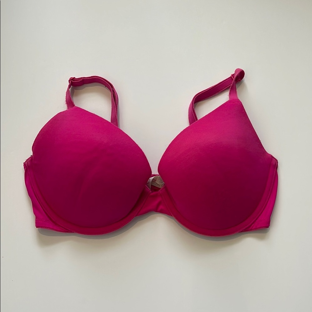 Victoria's Secret Pink Push-Up T-Shirt Bra with Underwire Support Size 34D